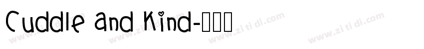 Cuddle and Kind字体转换
